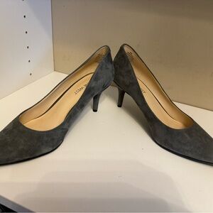 Nine West Charcoal Suede Heels